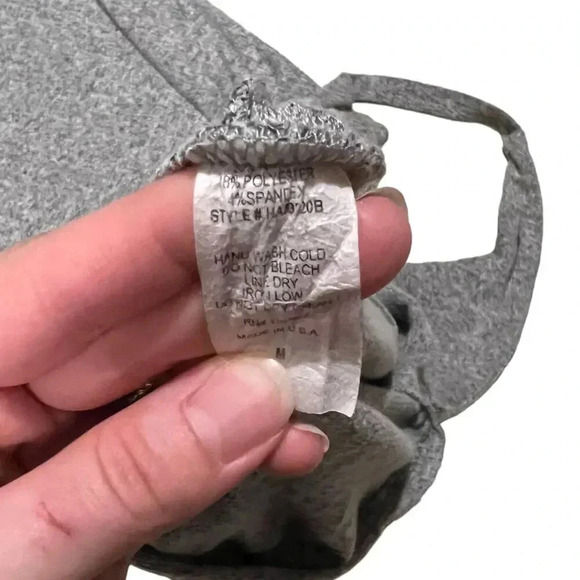 Hashttag In Trend Gray Wide Leg Knit Jumpsuit M - Picture 3 of 4